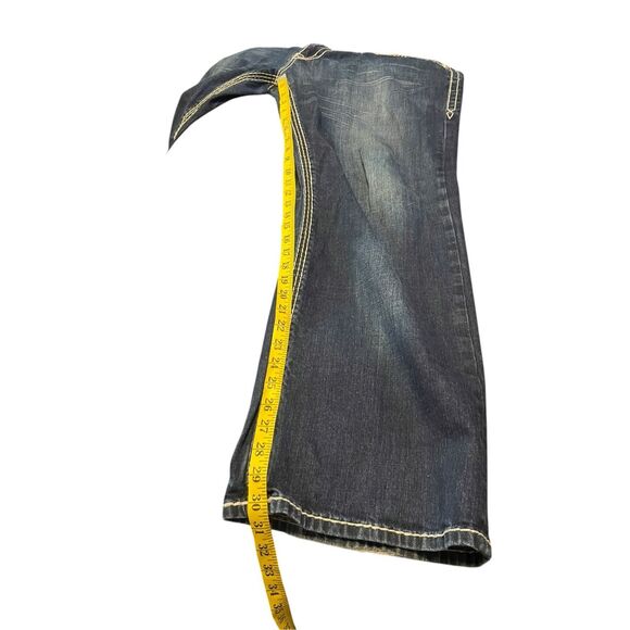 Rock Revival Mens Dark Washed Pablo Relaxed Straight Leg Denim Jeans Size 40 - Picture 12 of 16